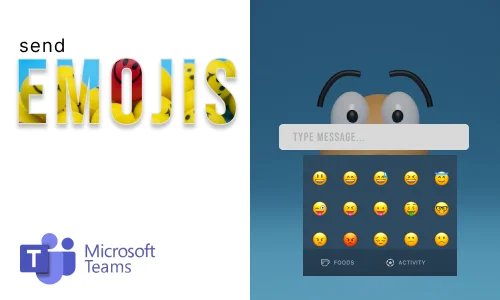 How to send emojis in Microsoft Teams