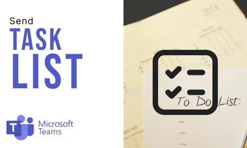 How to send task list in Microsoft Teams?
