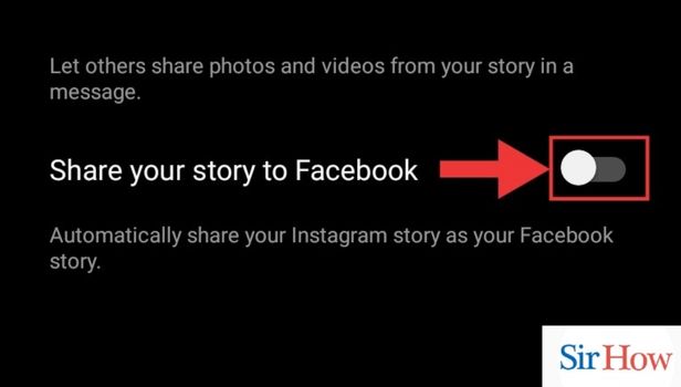 Image titled turn on story sharing to Facebook on Instagram step 7