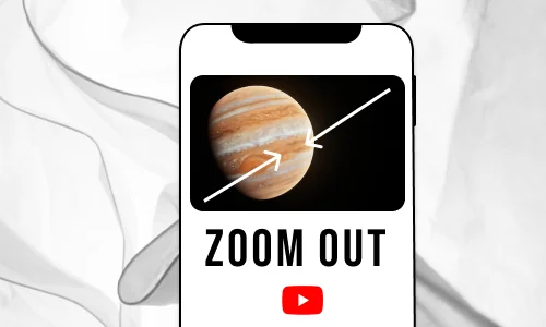 How to zoom out on video on you tube on iPhone