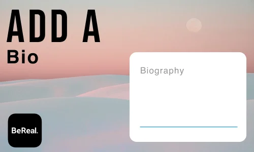 How to Add Biography in BeReal