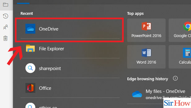 Image title Add OneDrive to File Explorer step 1