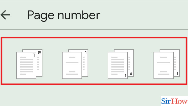 Image title Add Page Numbers to a Google Doc step 3