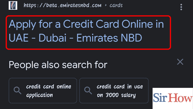 Image Titled apply credit card in UAE Step 1