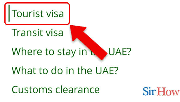Image Titled apply for short term transit visa in UAE Step 2