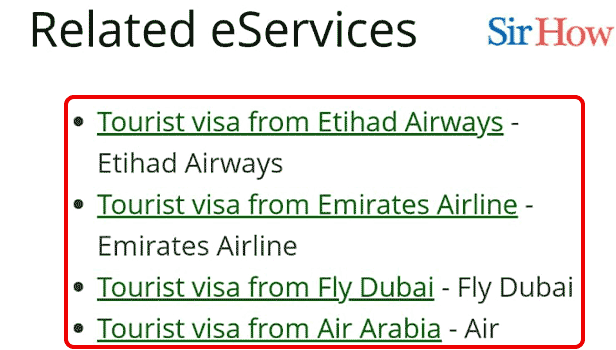 Image Titled apply for short term transit visa in UAE Step 3