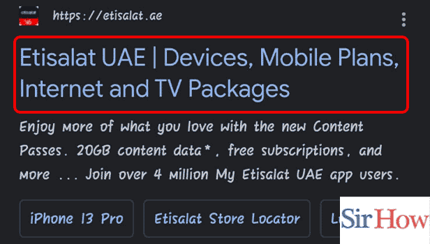 Image Titled buy data on Etisalat UAE Step 1