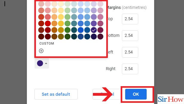 Image title Change Google Doc Background Colour step 13