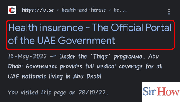 Image Titled check health insurance policy online UAE Step 1