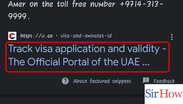 uae visit visa application tracking