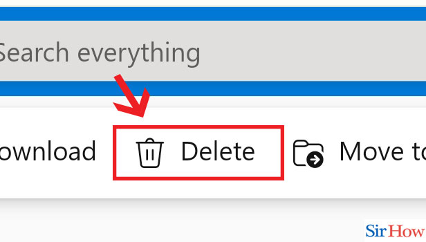 Image title Delete Files in OneDrive step  3