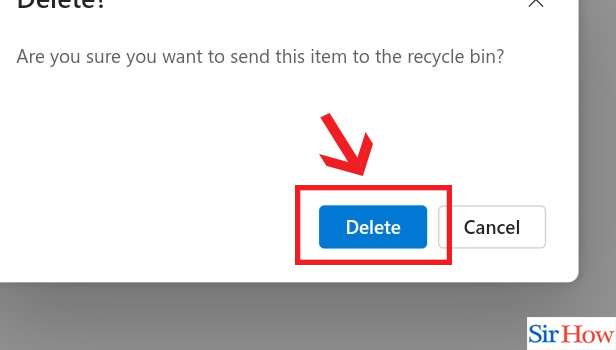 Image title Delete Files in OneDrive step  4