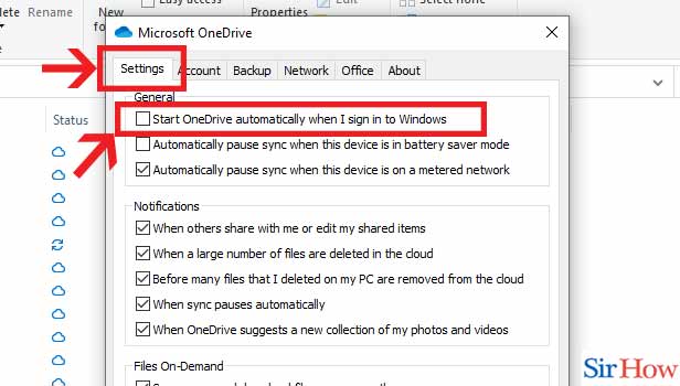 Image title Disable Onedrive on Windows 10 step 3