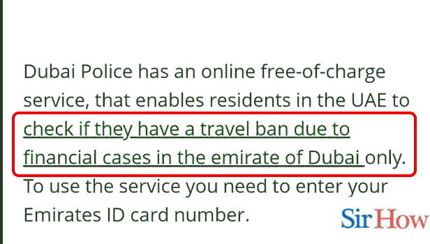 Image Titled find travel ban in UAE Step 2