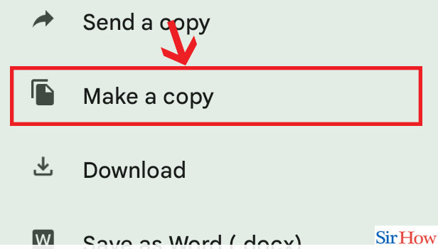 Image title Make a Copy of a Google Doc step 3