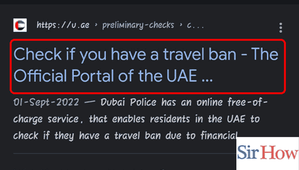 Image Titled remove travel ban in UAE Step 1
