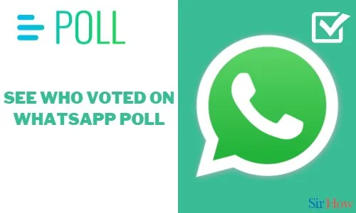 How to See who Voted on WhatsApp Poll