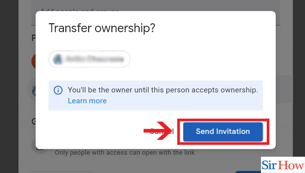 Image title Transfer Google Doc Ownership step 8