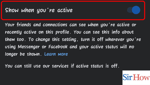 Image Titled turn off active status in Facebook app Step 5