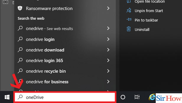 Image title Uninstall OneDrive on Windows 10 step 1