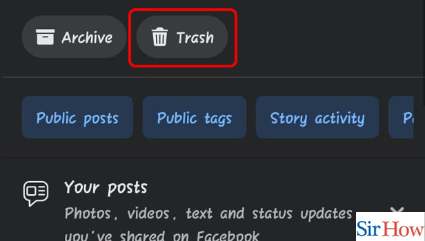 Image  Titled access trash on Facebook app Step 5