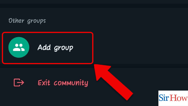 Image  Titled add existing group in Whatsapp community Step 3