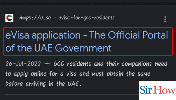Image Titled apply for e-visa in UAE Step 1