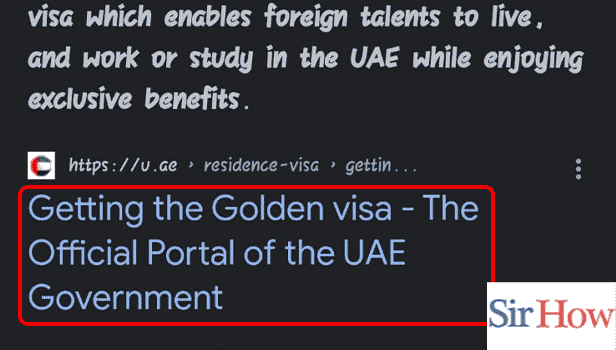 Image Titled apply for golden visa UAE Step 1