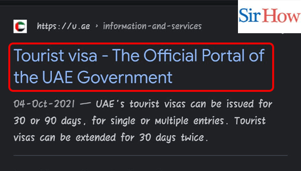Image Titled apply for long term tourist visa in UAE Step 1