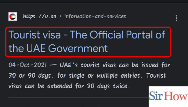 Image Titled apply for multiple entry tourist visa in UAE Step 1