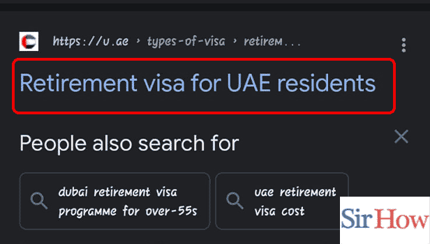 Image Titled apply for retirement golden visa in UAE Step 1