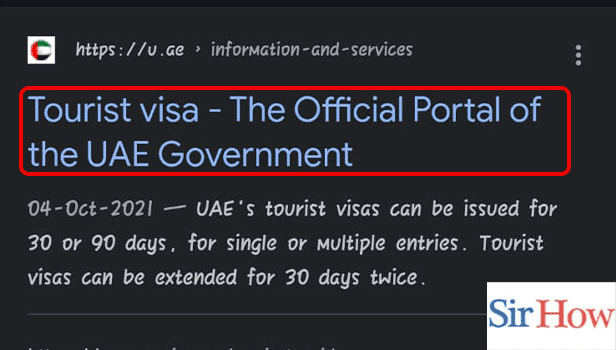 Image Titled apply for tourist visa in UAE Step 1