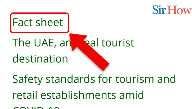 Image Titled check the fact sheet of UAE Step 2