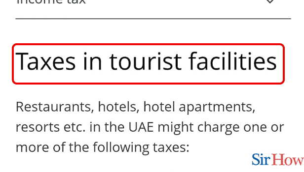 Image Titled check the taxes in tourist facilities in UAE Step 3