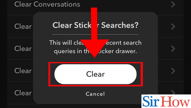 Image titled Clear Sticker Searches in Snapchat in iPhone Step 6