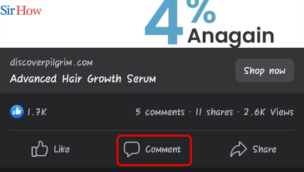 Image Titled Comment a Gif on Facebook App Step 3