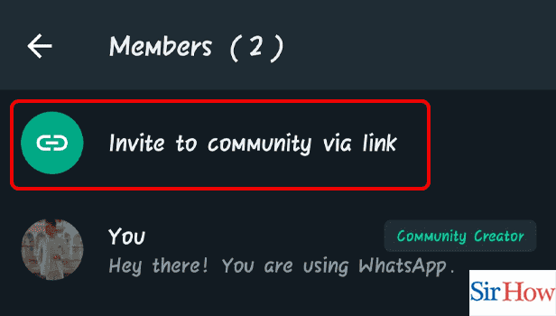 Image Titled create community link for WhatsApp group Step 5