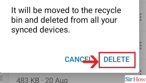Image title Delete Files from Onedrive step 6