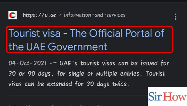 Image Titled extend visit visa in UAE Step 1