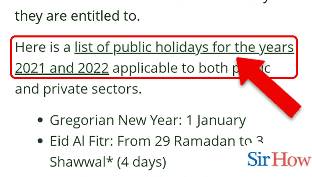 Image Titled get list of holidays in UAE Step 2