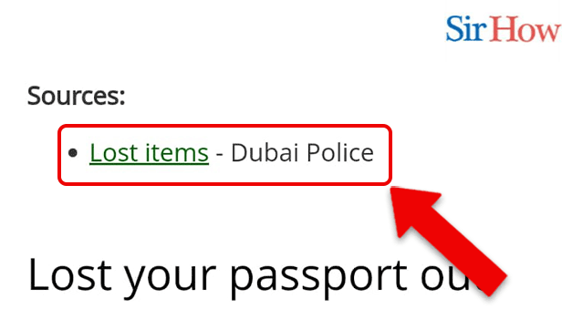 Image Titled get lost item certificate in UAE Step 2
