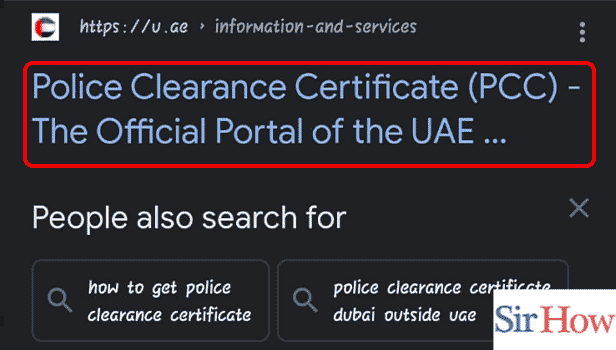 Image Titled get PCC from uae Step 1