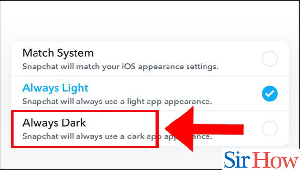 Image titled Make your Snapchat Dark Mode in iPhone Step 6