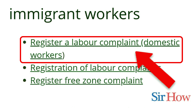 Image Titled register a labour complaint in UAE Step 3