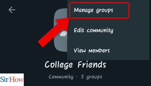 Image Titled remove a group in Whatsapp community Step 4