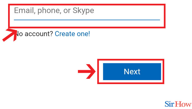 Image title Sign in to Onedrive step 3