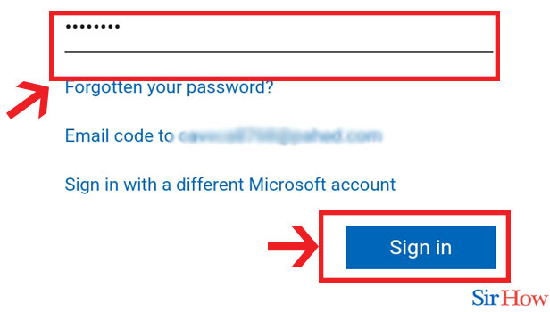 Image title Sign in to Onedrive step 5