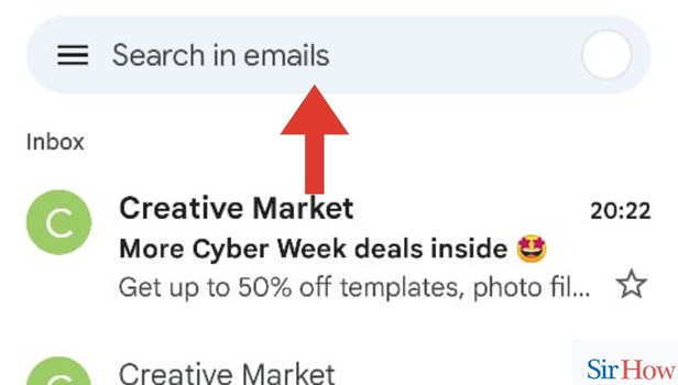 Image titled Sort Email in Gmail App Step 2
