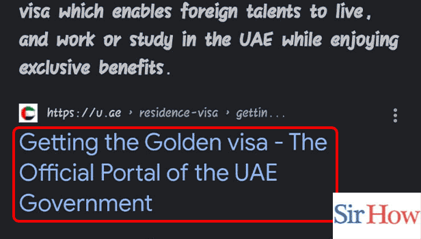 Image Titled track application for golden visa in UAE Step 1