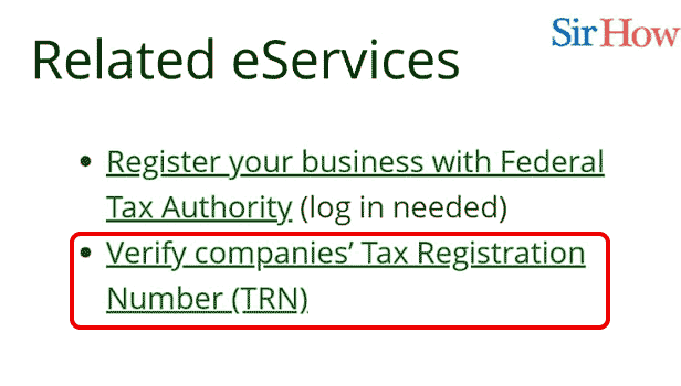 Image Titled verify companies' tax registration number in UAE Step 2